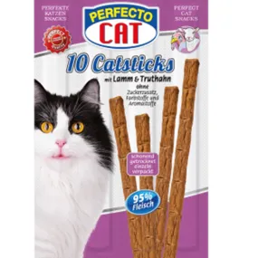 Perfecto Cat 10 Catsticks Lamb & Turkey 50g