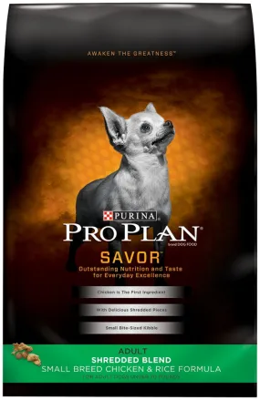 Purina Pro Plan Savor Small Breed Adult Chicken and Rice Dry Dog Food