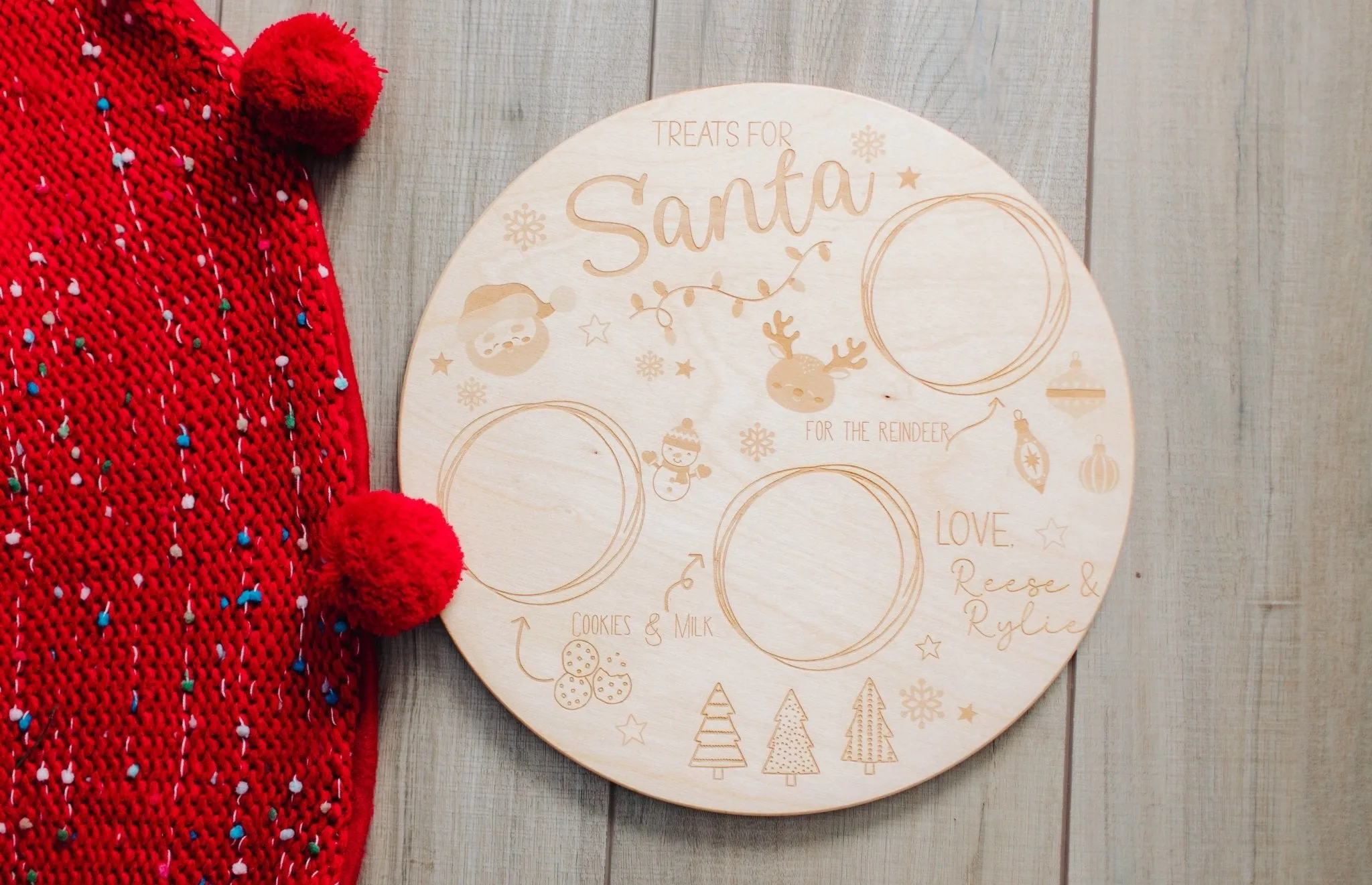 Santa Cookie Tray