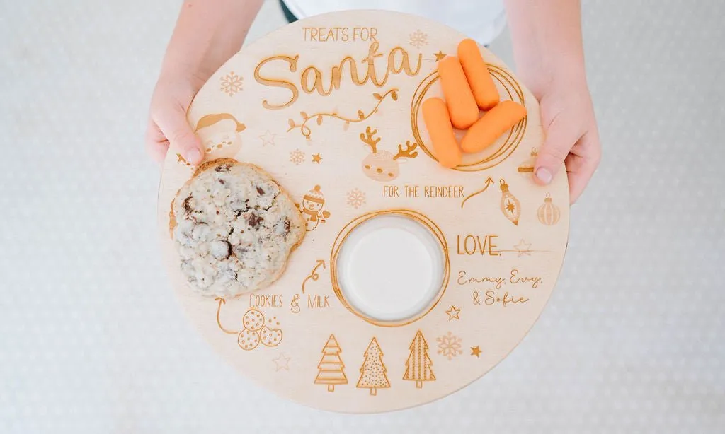 Santa Cookie Tray