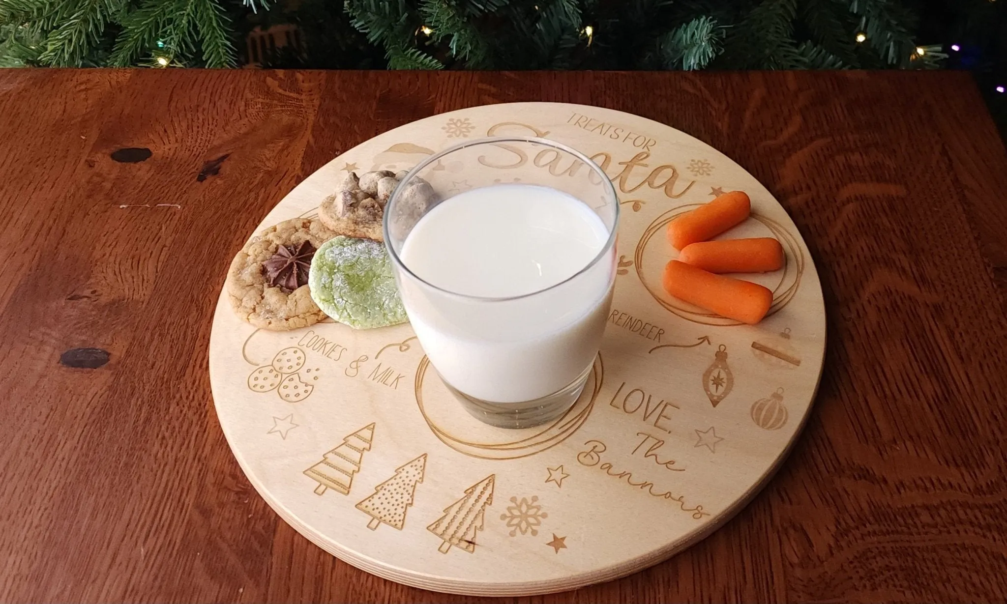 Santa Cookie Tray