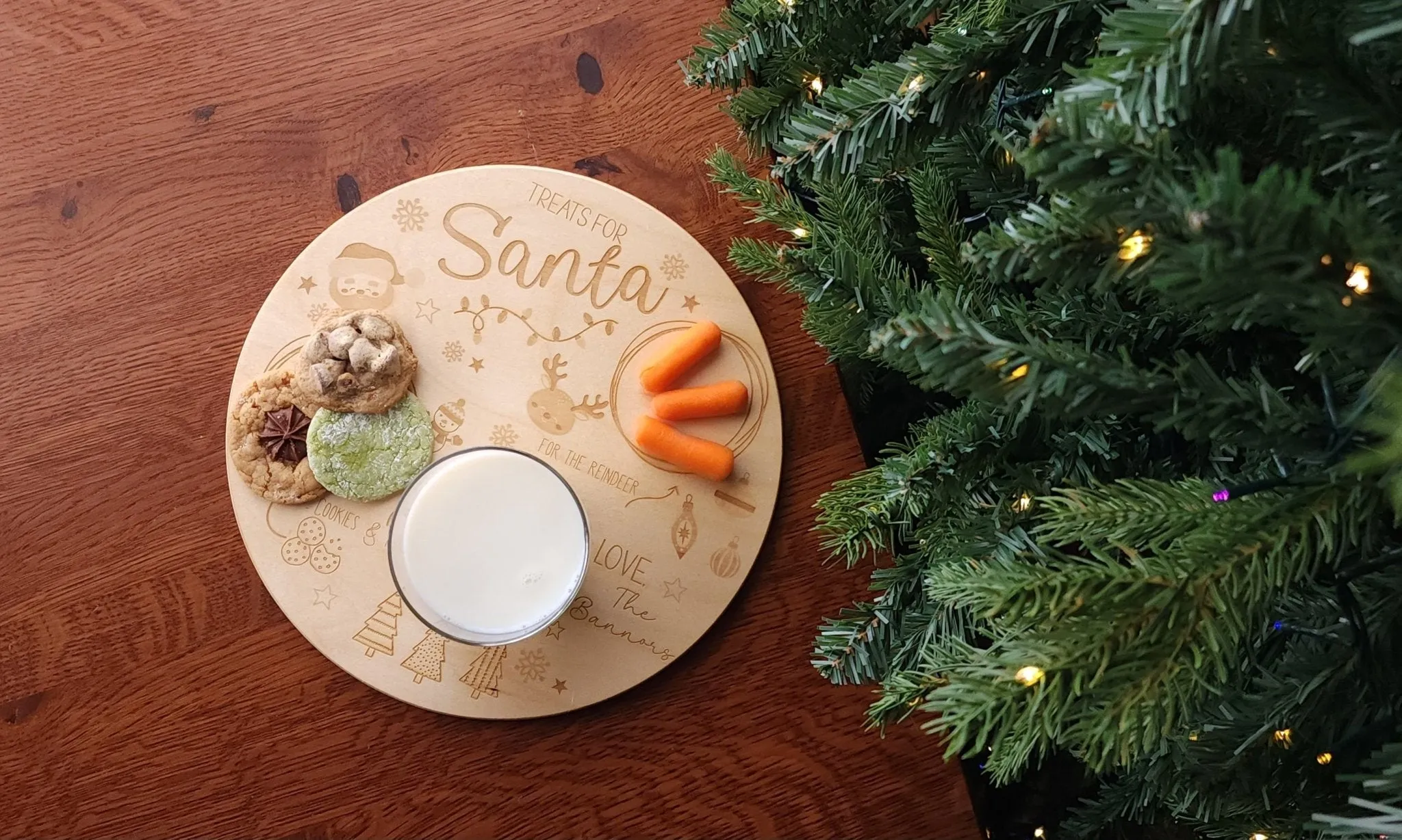 Santa Cookie Tray