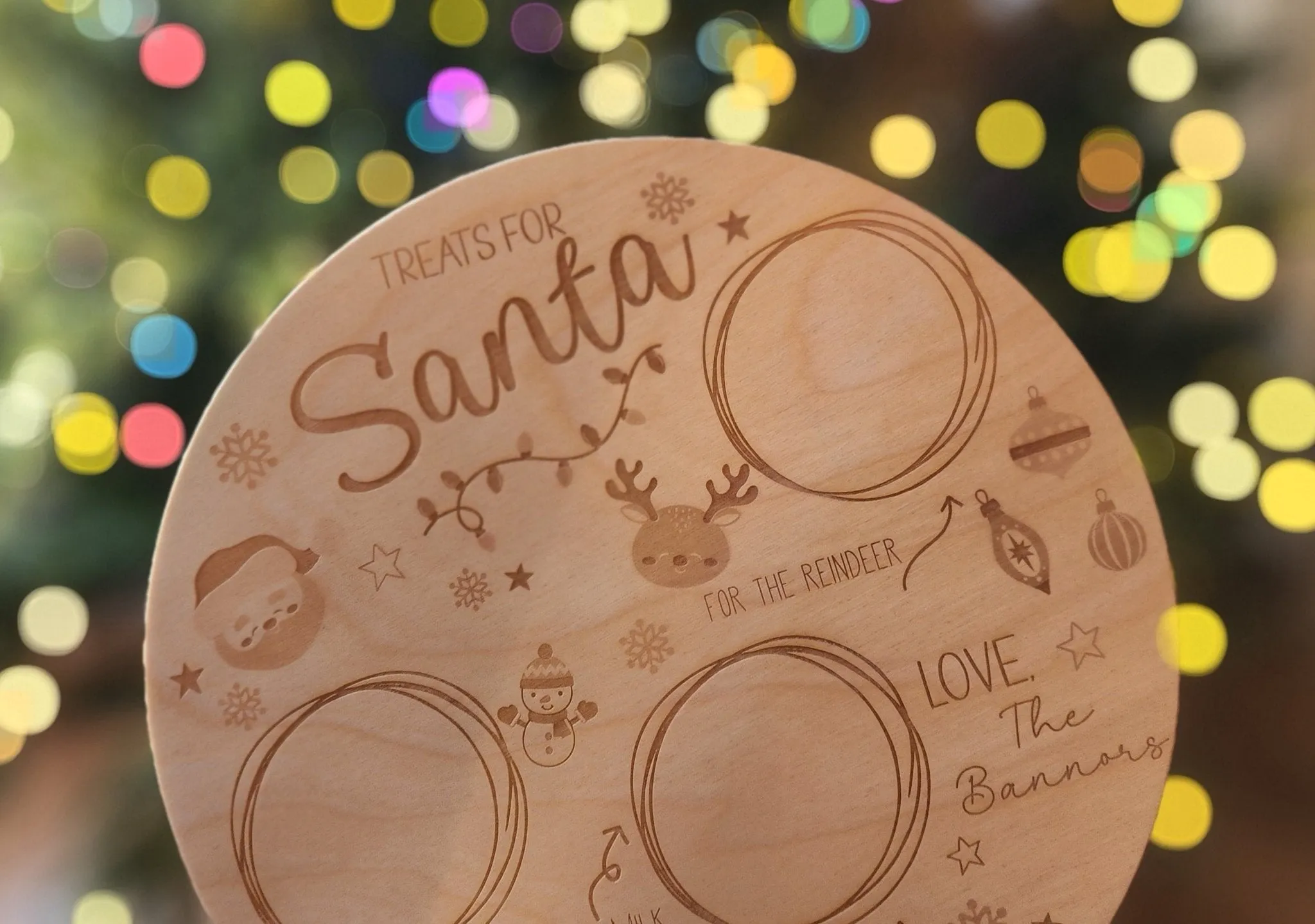 Santa Cookie Tray