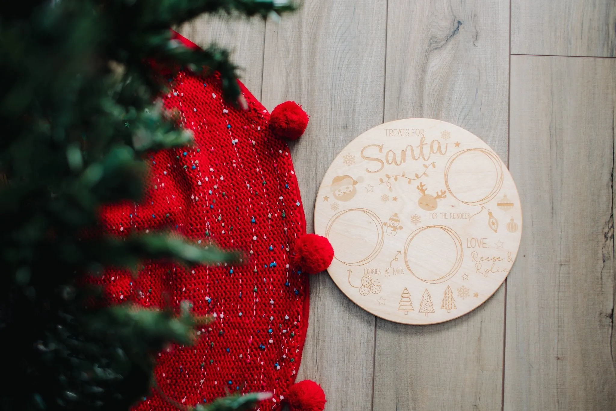 Santa Cookie Tray