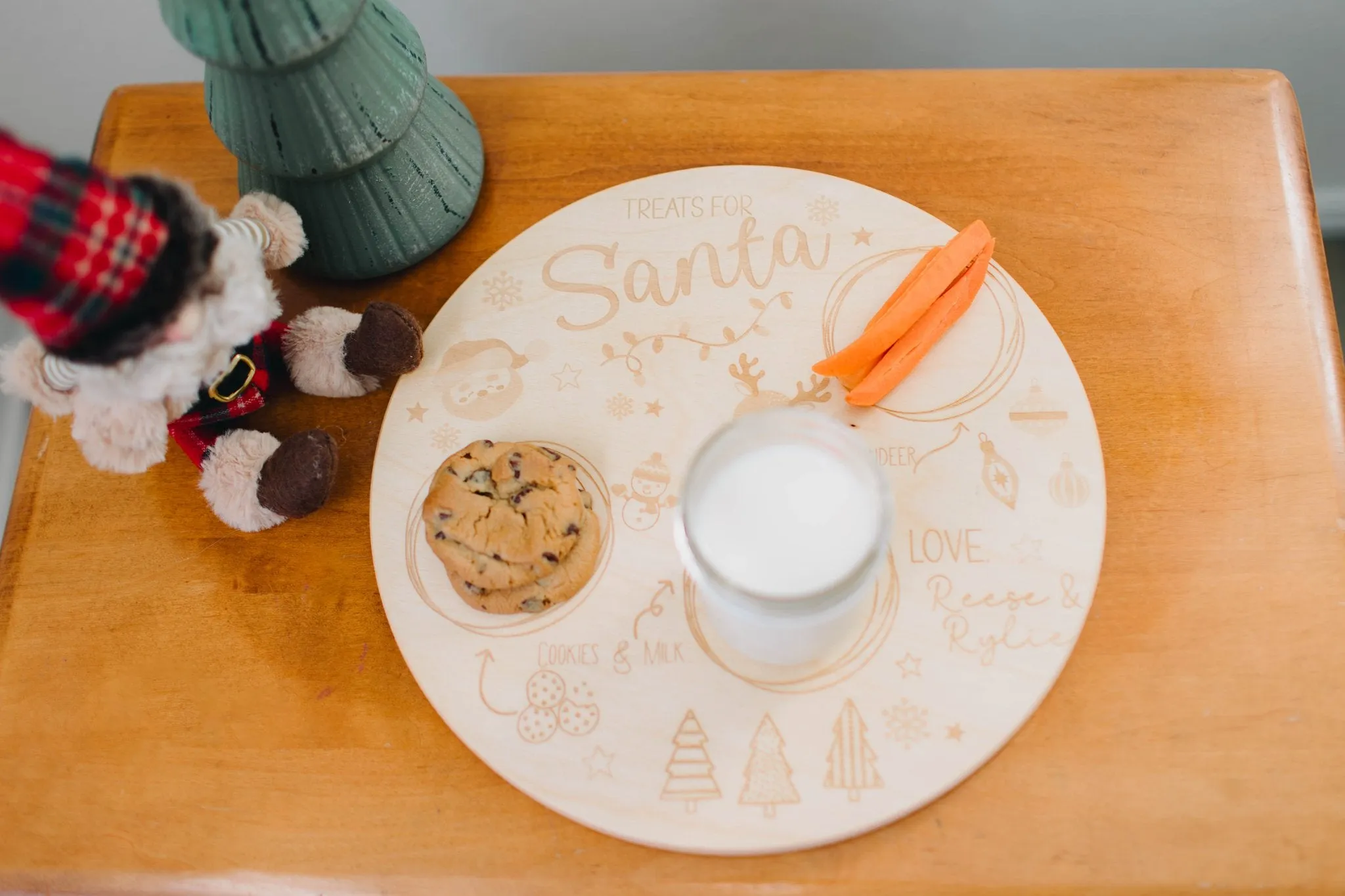 Santa Cookie Tray