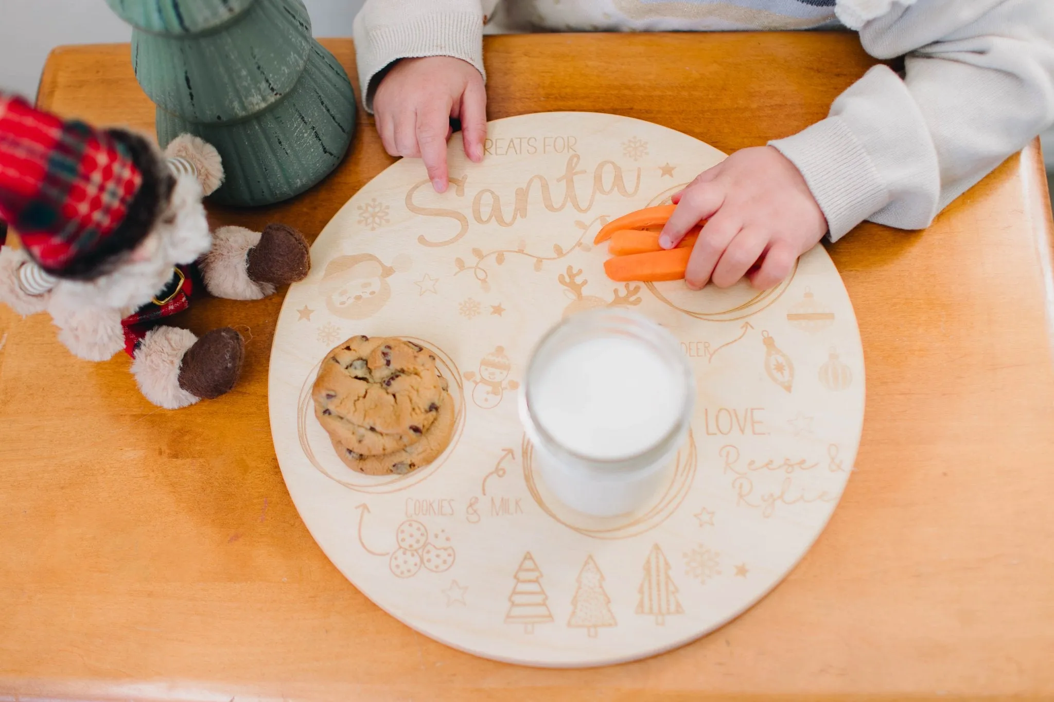 Santa Cookie Tray