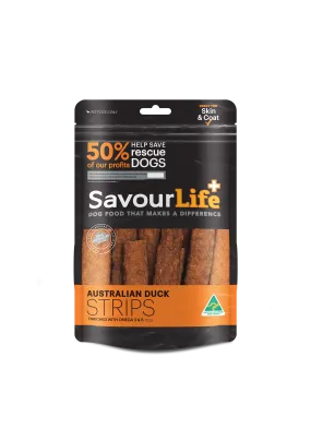 SavourLife Dog Treat Australian Duck Strips 150g