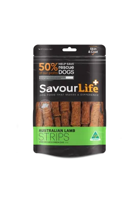 SavourLife Dog Treat Australian Lamb Strips 165g