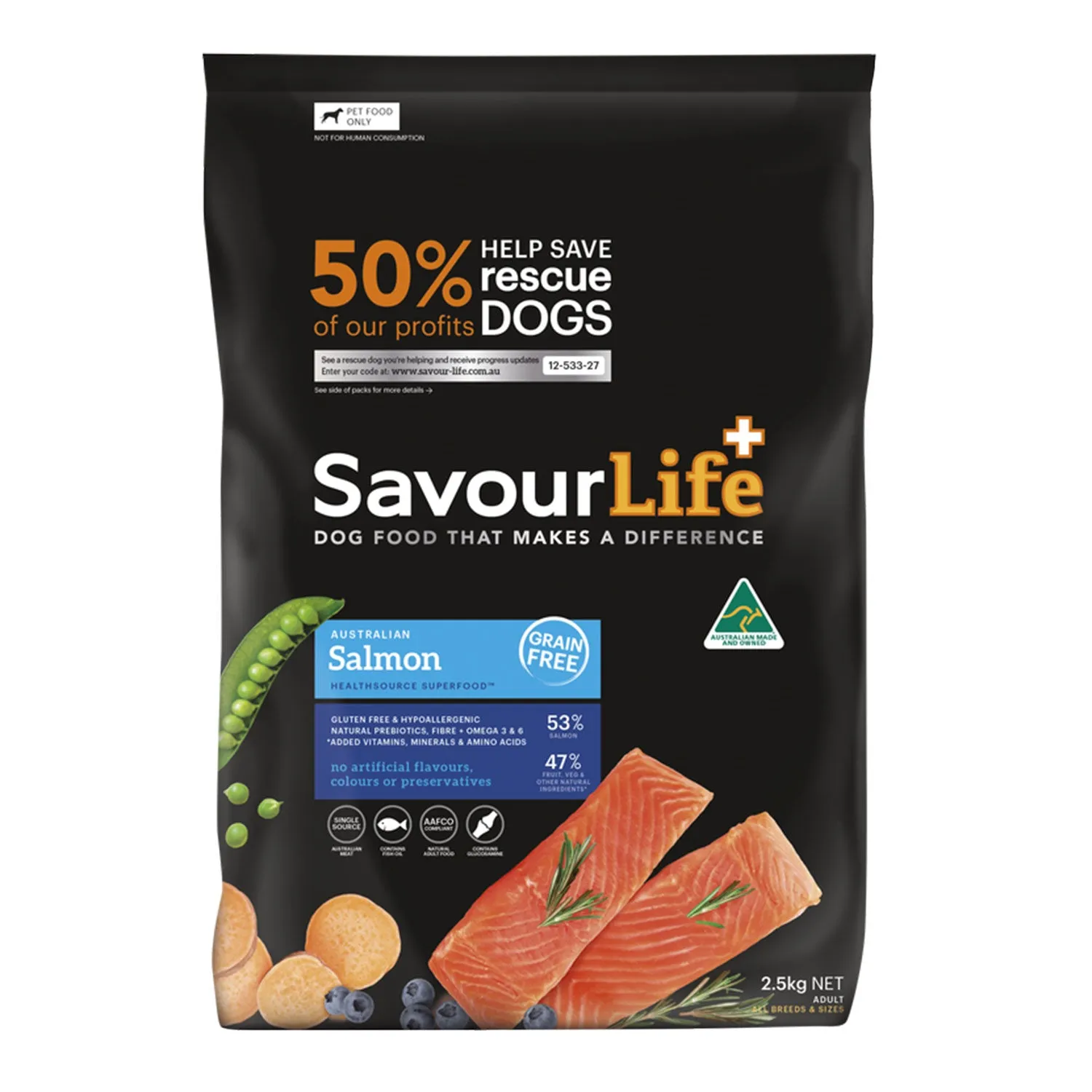 SavourLife Grain Free Salmon Adult Dry Dog Food