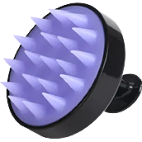 Silicone Scalp Shampoo Massager - Black & Purple