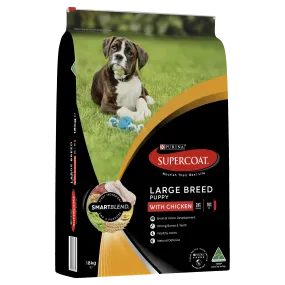 Supercoat Chicken Large Breed Puppy Dry Dog Food 18kg