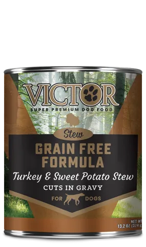 Victor Pet Food Grain Free Formula Turkey and Sweet Potato Cuts in Gravy