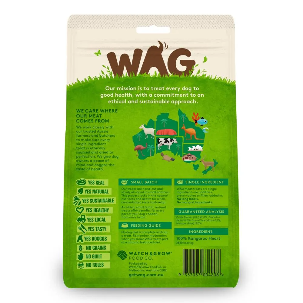 WAG Kangaroo Fillet Grain-Free Dog Treats 200g