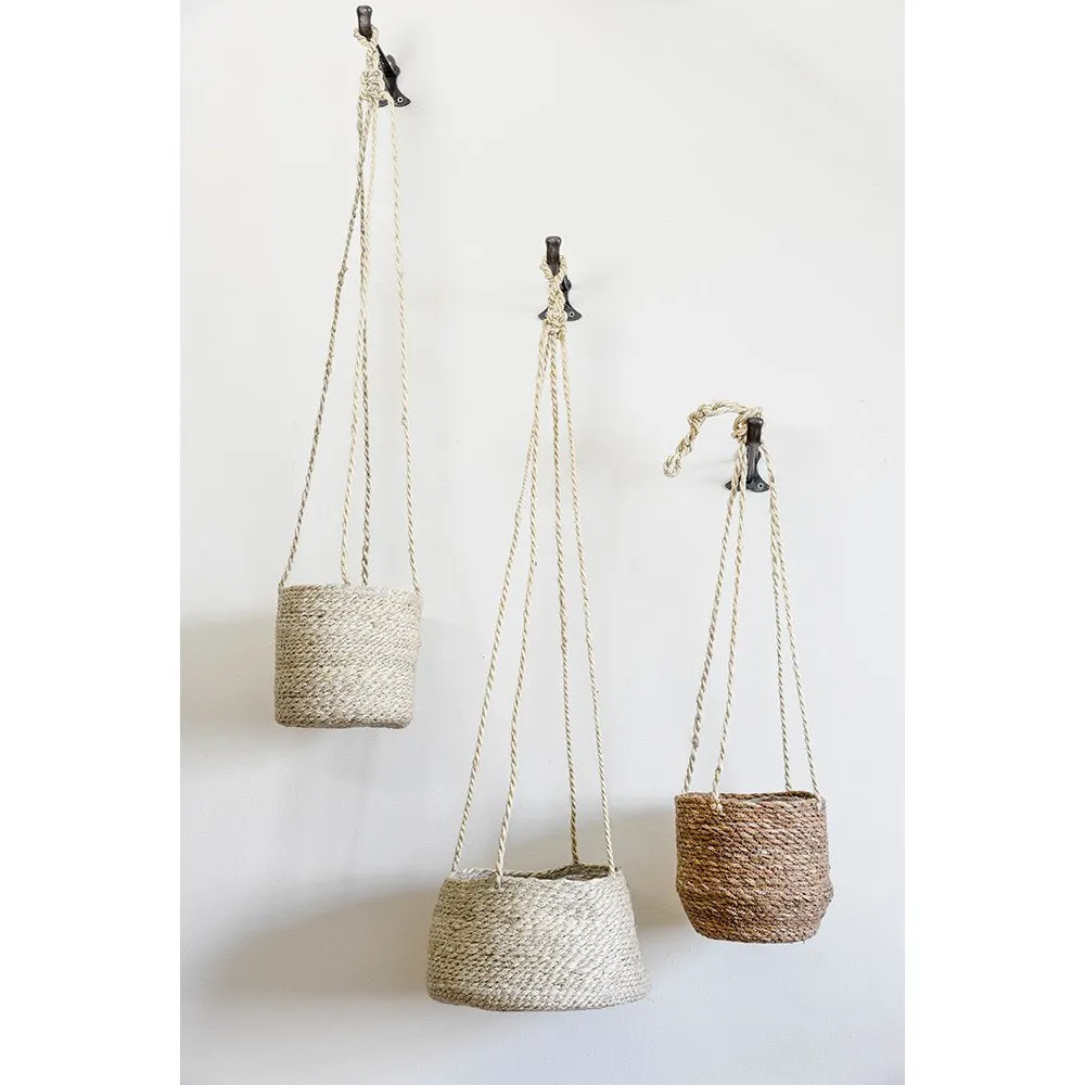 Woven Jute Hanging Planters