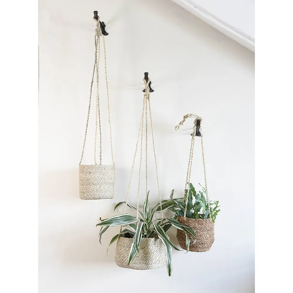 Woven Jute Hanging Planters