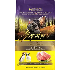 Zignature Turkey Small Bites Formula Dry Dog Food