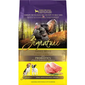 Zignature Turkey Small Bites Formula Dry Dog Food