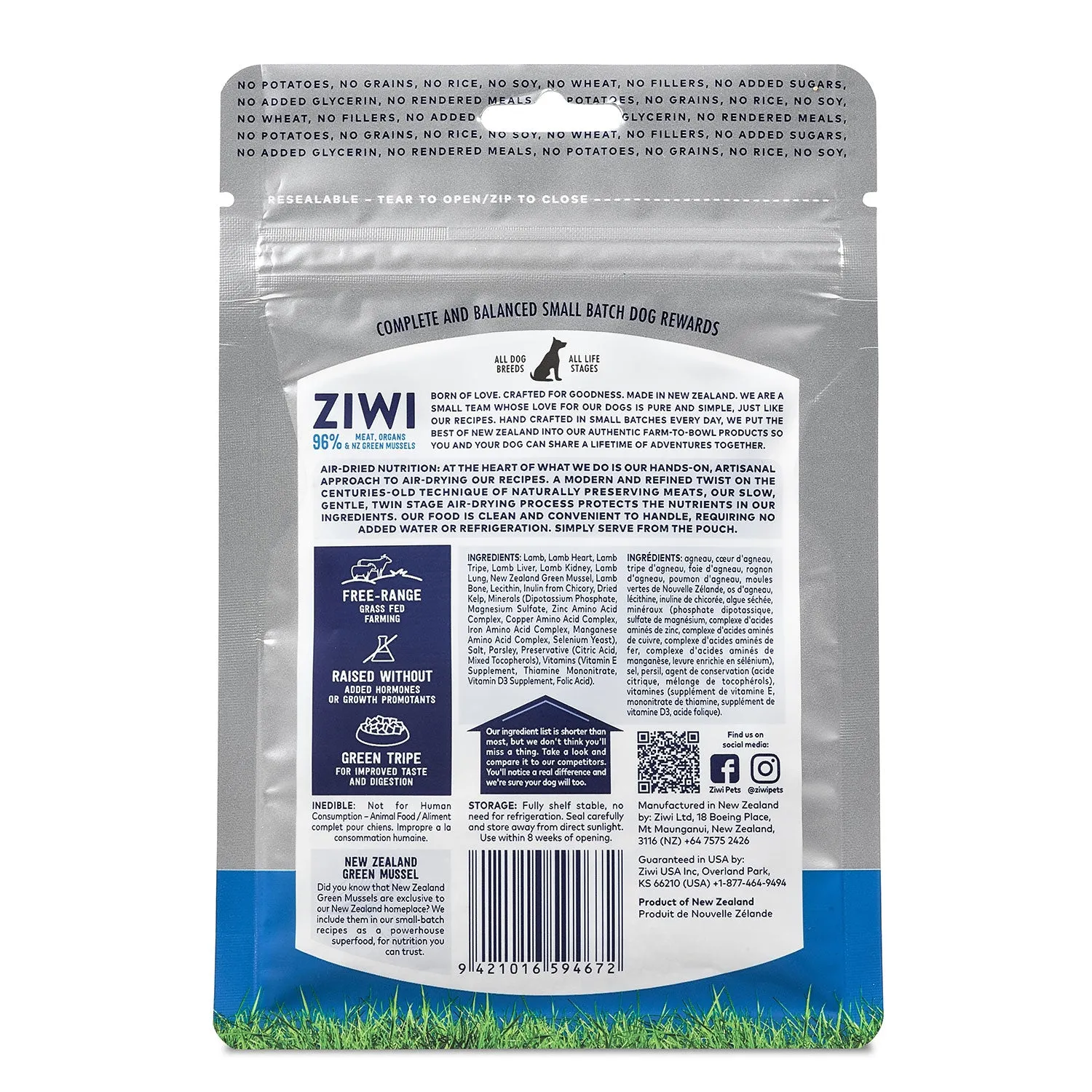 ZIWI Peak Good Dog Rewards Lamb Dog Treat 85g