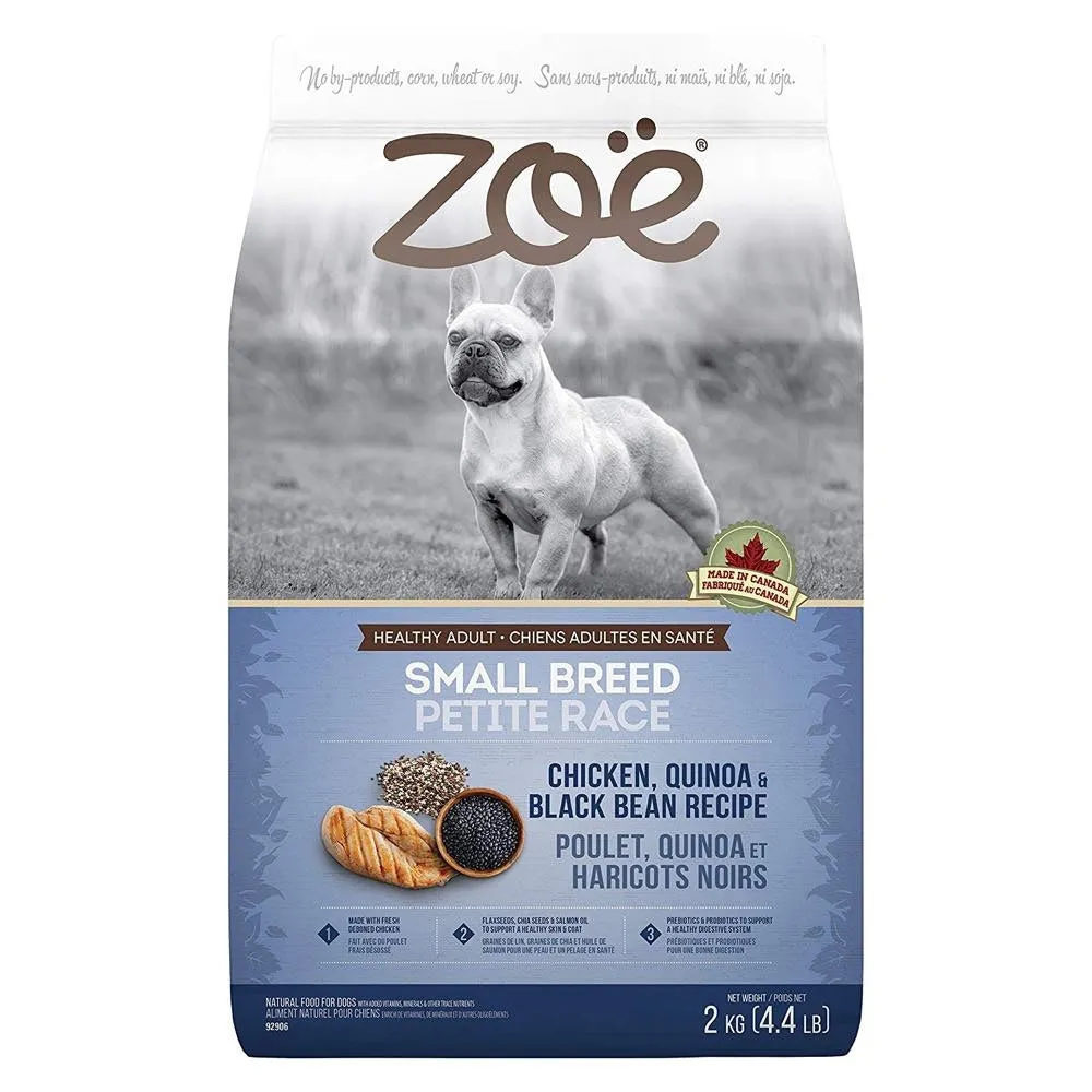 Zoe Chicken, Quinoa & Black Bean Recipe Small Breed Dry Dog Food 2kg